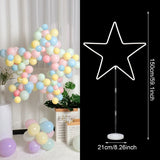 Cifeeo 60-200CM PVC Ring Balloon Arch DIY Wreath Frame Background Holder Circle Ballon Stand Wedding Birthday Party Decor Baby Shower