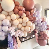 Christmas Gift 105pcs Retro Metalic Macaron White Balloon Garland Arch Kids Baby Shower Adult Birthday Wedding Party Background Decor Balons