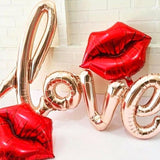 1PC 108cm Rose Gold LOVE Letter Foil Balloon Wedding Valentine's Day Birthday Party Decoration Champagne Love Letter Air Globos