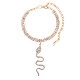New Bling Dragon Crystal Tennis Chain Anklet for Women Fashion Gold Silver Color Rhinestone Anklet Foot Chain Jewelry Wholesale