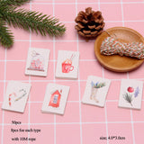 50PCS DIY Kraft Tags Merry Christmas Labels Gift Wrapping Paper Hang Tags Santa Claus Paper Cards Christmas Party Supplie