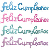 Christmas Gift Spanish Happy Birthday Letters Balloons Lowercase Conjoined Alphabet Foil Globos Birthday Party Decoration Banner Baby Shower