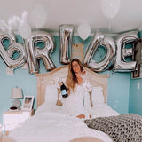 Rose Gold Bride to be Letter Foil Balloon Wedding Decoration Baby Shower Valentine's Party Bride alphabet Balaos Decor Supplies