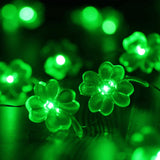 St. Patrick's Day Decoration Accessories Green Clover LED String Lights Handmade String Lights for Home Party Irish Table Decor