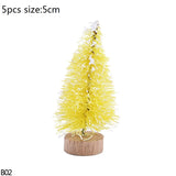 Christmas Gift Fake Pine Tree Mini Artificial Christmas Tree Mini Sisal Tree Miniature Tree Christmas Party Photo Prop For Christmas Ornament