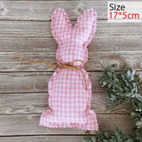 Cifeeo  Stuffed Rabbit Doll Easter Decoration For Home Cloth Art Bunny Ornaments Happy Easter Party Supplies Kids Gift