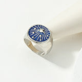 Fashion Blue Planet Star Galaxy Rings Trendy Rings Personalized Fashion Rings Stars Moon Universe Ring Jewelry for Women