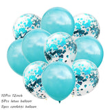 10Pcs Metal Latex Balloons Confetti Balloon Set For Wedding Birthday Party Balloon Decoration Baby Shower Helium Balloons