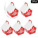 Christmas paper Kids Candy Box Bag Navidad  New year christmas home decoration Natal gift bags Kerst Noel Treats packing box