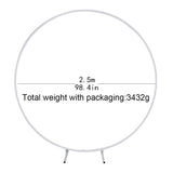 Circle Wedding Props Birthday Decor Wrought Iron Round Ring Arch Backdrop Round Arch Lawn Artificial Flower Row Stand Wall Shelf