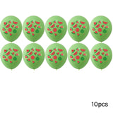 1Set Watermelon Party Fruit Balloon Kit Banner Cake Topper Summer Pool Decoration Kid One Birthday DIY Gift Baby Shower Supplies