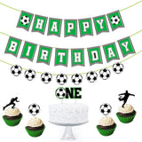 Football Party Balloon Football Banner Cake Topper Sports Trophy Foil Balloon Soccer Theme Boy Kid Birthday Party Decorations