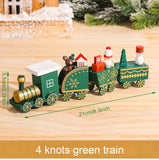 Wooden Little Train Marry Christmas Decoration for Home Christmas Ornaments Navidad Noel Xmas Gifts 2022 Happy New Year 2023