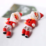 Christmas Gift Christmas Earrings for Girls Fashion Jewelry Accessories Snowman Studs Earring New  Christmas Gifts Halloween Party Earings