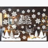 Merry Christmas Wall Stickers Christmas Decorations For Home Santa Claus Window glass Sticker Xmas Ornaments Navidad New Year