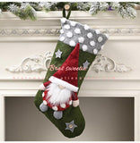 Christmas Gift 3 Pack Christmas Stocking 19 Inch 3D Gnomes Santa Socks Fireplace Hanging Stockings Christmas Decorations for Home Holiday Party