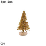 Christmas Gift Fake Pine Tree Mini Artificial Christmas Tree Mini Sisal Tree Miniature Tree Christmas Party Photo Prop For Christmas Ornament