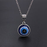 Back To School  1PC Blue Glass 30mm Evil Eye Pendants Necklace For Women Men Turkey Evil Eyes Lucky Necklace Choker Jewelry Accessories