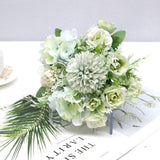 A Bunch of Beautiful Artificial Peony Roses Silk Flowers DIY Home Garden Party Wedding Decoration Home Decore  Living Room