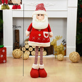 Christmas Gift 1/3PCS Snowman Elk Merry Christmas Big Dolls Tree Decor New Year Ornament Deer Santa Claus Standing Doll Decoration Gift for Kid