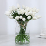 10pcs/set Hot Sale Artificial Flower Tulip Calla Lily Simulation PU Fake Flower Wedding Decoration Party Hotel Home Decor Plants