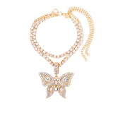 New Bling Dragon Crystal Tennis Chain Anklet for Women Fashion Gold Silver Color Rhinestone Anklet Foot Chain Jewelry Wholesale