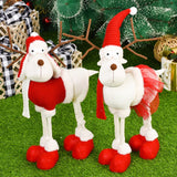 Christmas Gift 2022 Elk Santa Claus Snowman Christmas Dolls Christmas Decorations for Home Standing Toy Birthday Party Gift Kids