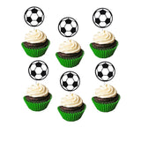 Football Theme Party Happy Birthday Banner Boy Soccer Cupcake Topper Flags Decoration For Baby Kids Birthday Party Supplies