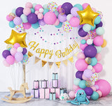 103Pcs/set Unicorn Balloons Arch Garland Purple Birthday Balloon Banner for Girls Birthday Party Baby Shower Decor Supplies