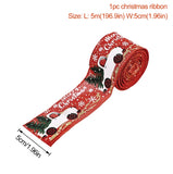 Christmas Burlap Fabric Ribbon Ornament Merry Christmas Decoration For Home  Xmas Gifts Noel Navidad Happy New Year