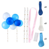 WEIGAO Blue One Foil Balloons Set First Birthday Decor One Year Old Number Balloons Baby Shower Boy 1st Birthday Decor Supplies