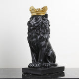 Cifeeo Home Living Room Decoration Accessories 3D Lion Head Statue Nordic Decor Table Ornaments Animal Figurines Decorative Sculpture