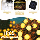 Christmas Gift Fairy String Lights Solar Light Outdoor 8 Modes 100LED Waterproof Globe Starry Strings for Christmas Bedroom Garden Yard Wedding