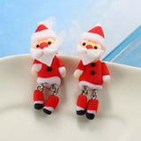 Christmas Gift Christmas Earrings for Girls Fashion Jewelry Accessories Snowman Studs Earring New  Christmas Gifts Halloween Party Earings