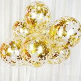 Christmas Gift 10pcs/lot Glitter Confetti Latex Balloons Romantic Wedding Decoration Gold Clear Birthday Party Decoration Kids Baby Shower