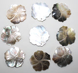 wholesale 5PCS natural Shell Handmade carved the Flower shape pendant for diy Jewelry making necklace Earrings Accessories 33mm