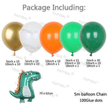 Dinosaur Balloons Garland Kit for Birthdays Baby Showers Decoration Jungle Safari Boy Gifts Dino Baloon Party Decors and T Rex