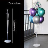 Christmas Gift 7/11 Tubes Air Balls Stand Stick Baloon Stand Holder Wedding Decoration Metallic Balloons Adult Birthday Balloons Party Supplies