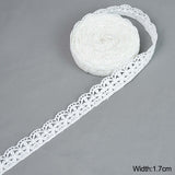 5 Yards White Lace Milk Silk Water Soluble Embroidery Lace Ribbon Trim Fabric For Sewing Apparel Accessories Handmade DIY Crafts