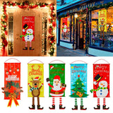 PATIMATE Christmas Cloth Hanging Flag Merry Christmas Decorations For Home Christmas Hanging Decoration  Xmas Gifts New Year