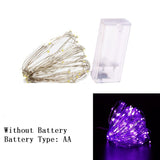 Christmas Gift 2m/3m/5m/10m Copper Wire Battery Box Garland LED Wedding Christmas Decoration for Home Decor New Year 2022 Party Festoon Light