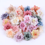 Cifeeo 20 pieces of artificial flower head high quality DIY fake flowers wedding party home living room dining table garden decorations