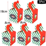 Christmas paper Kids Candy Box Bag Navidad  New year christmas home decoration Natal gift bags Kerst Noel Treats packing box