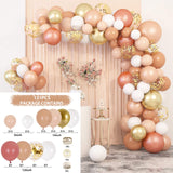 Rose Apricot Macaron Balloon Garland Arch Kit Wedding Birthday Party Decoration Confetti Latex Balloons For Girls Baby Shower