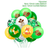 PATIMATE 167pcs Green Balloon Garland Latex Balloon Arch Safari Jungle Party Wild One Birthday Party Decoration Kids Baby Shower