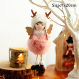 Cifeeo 2023 Christmas Angel Dolls Christmas Tree Decorations for Home Navidad Ornaments Natal Xmas Pandent New Year Gifts for Kids