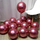 50pc 10inch 5inch Gold Silver Black Metal Latex Balloons Wedding Decorations Matte Helium Globos Birthday Party Decoration Adult