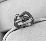 Christmas Gift Rattlesnake Ring Vintage Silver Plated Snake Ring Motorcycle Party Punk Domineering Ring Women Men Ring Cool Hip Hop Jewelry