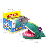 Hand-biting Crocodile Scary Toy Trick Decompression Game Children's Sound Light Shark Dinosaur Bite Finger Toy Children's Gift