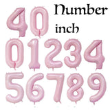 Back to school decoration  Cifeeo  40'' Large Gradient Number Balloons Baby Shower Happy Birthday Decoration Birthday Party Decorations Adult Kids Digital Balloons